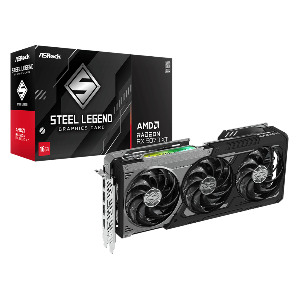 ASROCK AMD RADEON RX 9070 / 9070 XT - CHALLENGER / STEEL LEGEND OC