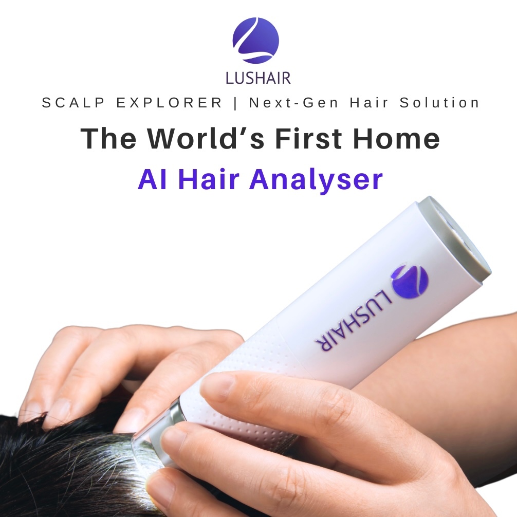 Lushair ハンドヘルド頭皮カメラ Lushair Scalp & Hair Analyzer Skin Analysis Magnifier Digital