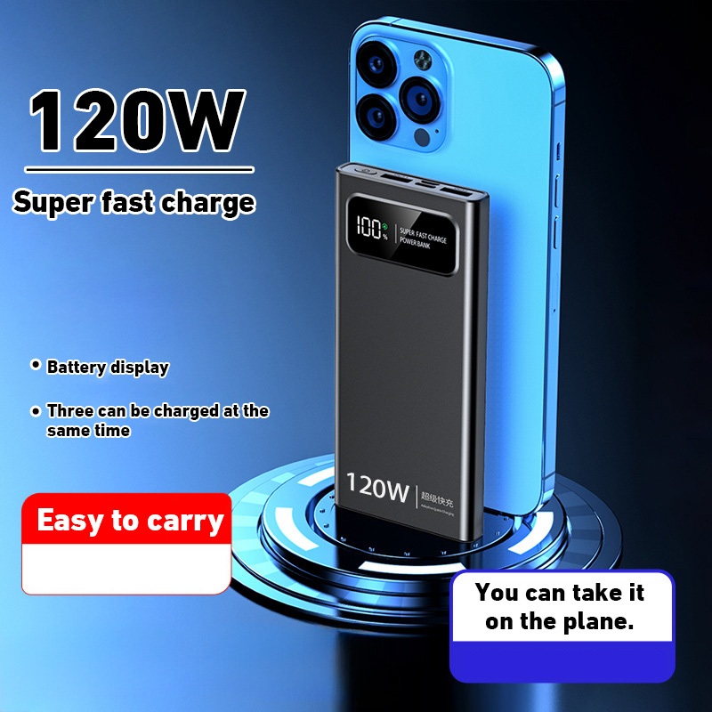 PD 120W ultrathin power bank ports