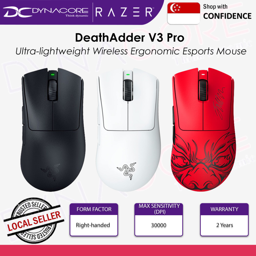 Razer DeathAdder V3 Pro Black / White / FAKER EDITION Wireless Esports ...