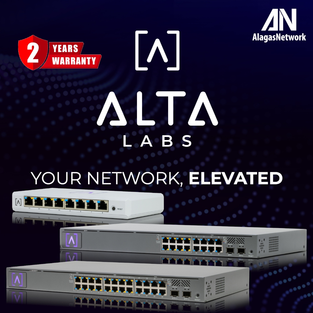 Alta Labs Managed PoE+ Switch 8-Port, 16-Port, 24-Port, desktop ...