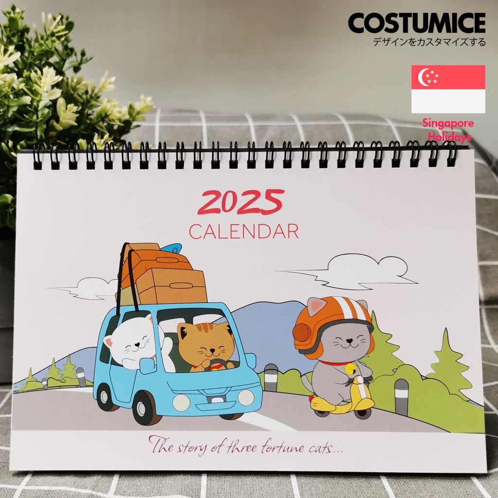NEW! 2025 SG READY STOCK] Lucky Fortune Cats 2025 Singapore Desktop  Calendar | Shopee Singapore