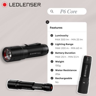 Torcia LED Ledlenser P6 Core - Potente E Compatta Per Escursioni