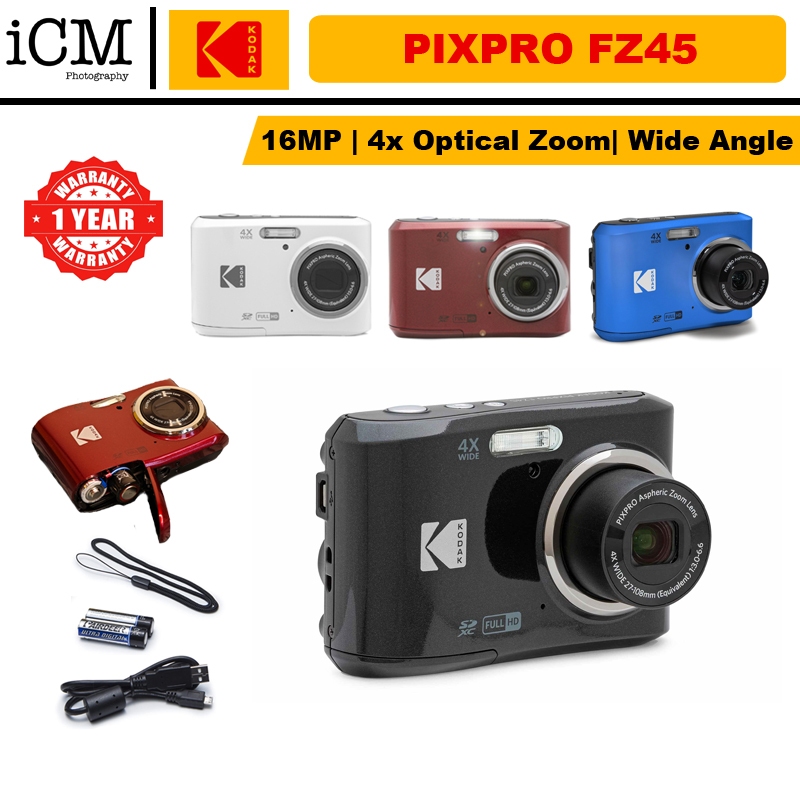 Kodak PIXPRO FZ45 Compact Digital Camera 4X Optical Zoom Kodak PIXPRO FZ45 Compact Digital Camera 4X Optical Zoom