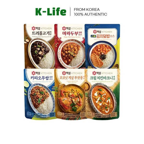 CJ CHEILJEDANG｜Baeksul Kitchen Sauce｜Spam Kimchi / Truffle Ragu Jjajang ...