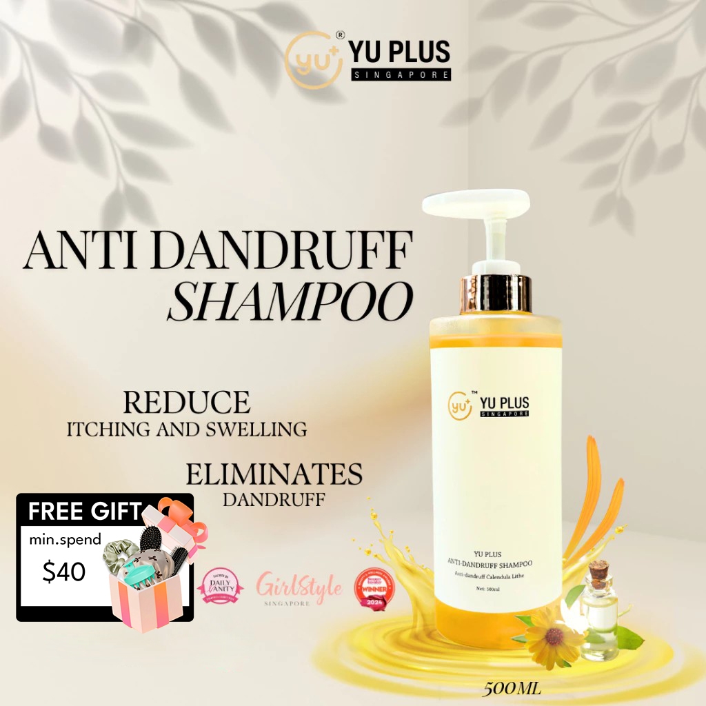 YU PLUS Shampoo Calendula Extract Anti Dandruff Natural Hair Treatment ...