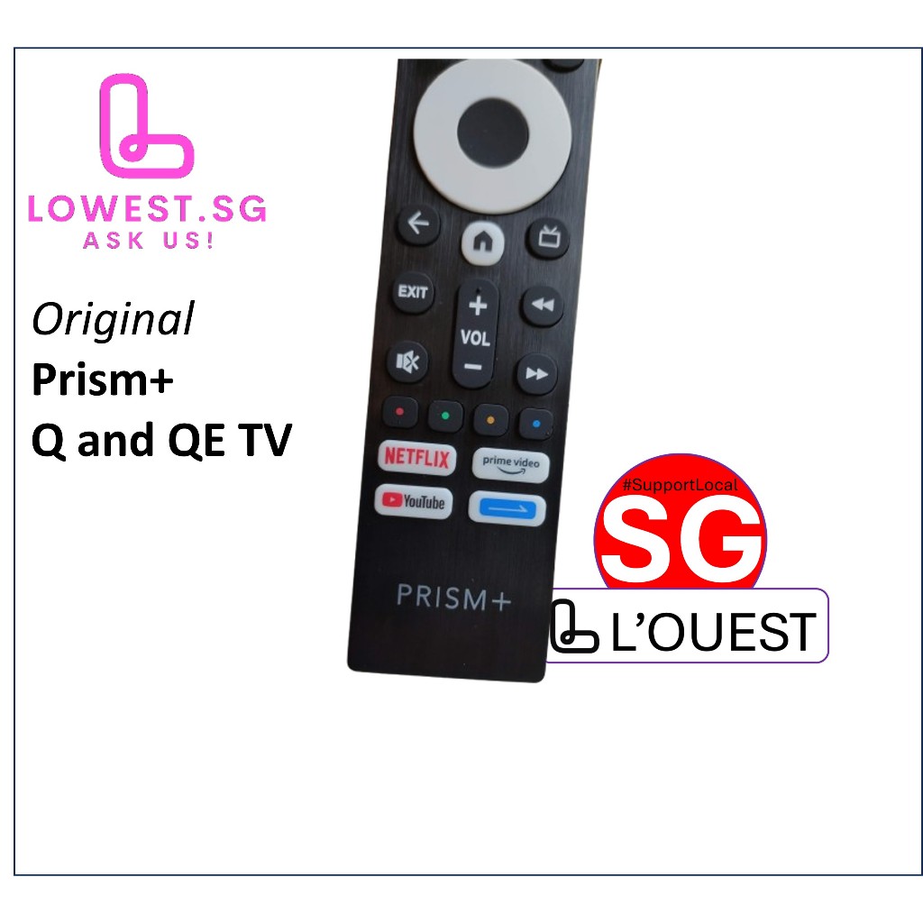 Original Remote control for PRISM+ Q55 Ultra, Q65 Ultra, Q75 Ultra, Q32 ...