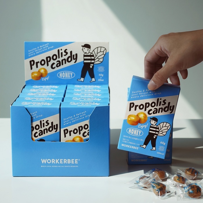 Workerbee Honey Propolis Candy (10pcs) throat pastilles | Shopee Singapore