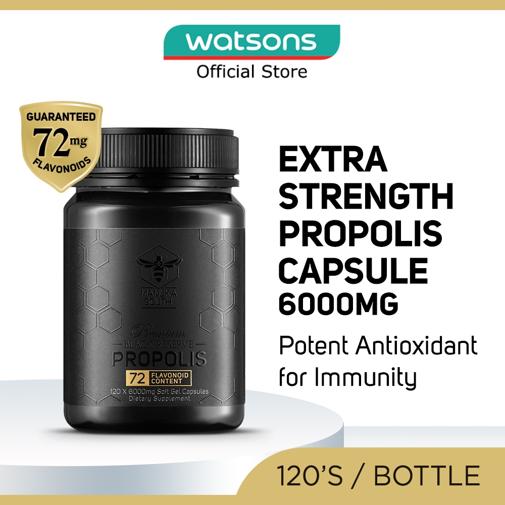 MANUKA SOUTH Extra Strength Propolis With 72mg Flavonoid Content Soft ...