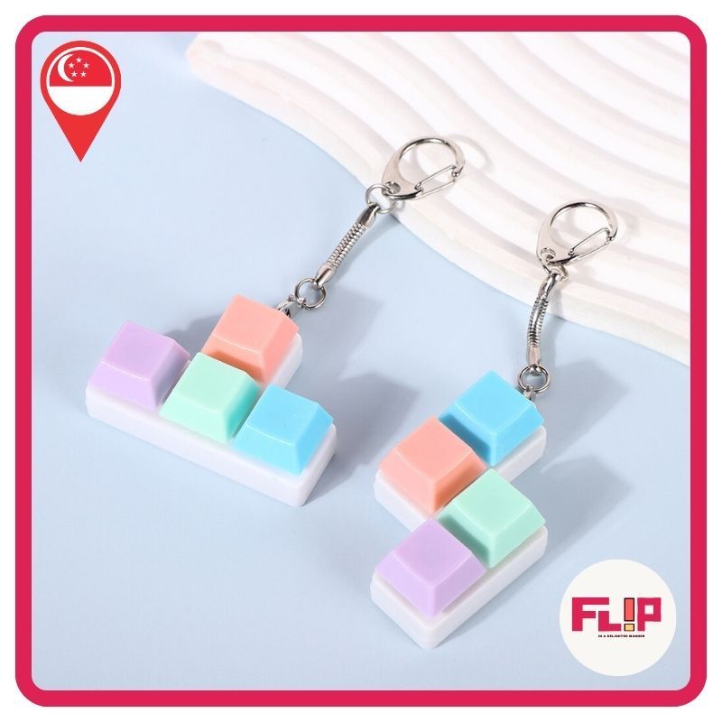 🇸🇬SG Ready Stocks🇸🇬 Keycap Keychain|Clickable Buttons|Stress Relief ...