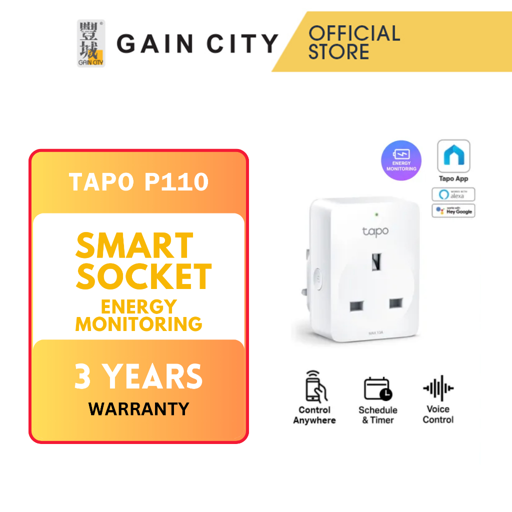 Tp-link Tapo P110 Wifi Smart Plug (energy Monitoring) | Shopee Singapore