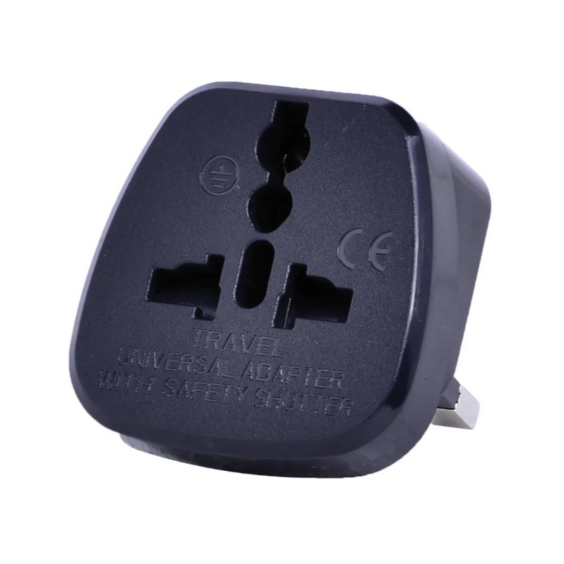 Multi Travel Adapter UK, Hong Kong Malaysia - (PT13) Black Color ...