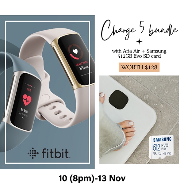 Imperfect Packaging Fitbit Charge 5 FOC Fitbit Aria Air Shopee Singapore