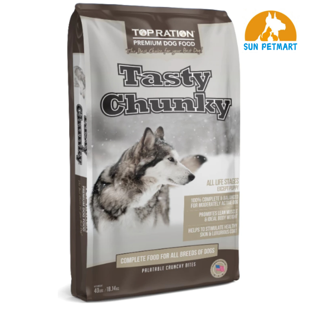 (Bundle of 2@$120.00) Top Ration Dog Tasty Chunky 18.14kg | Shopee ...