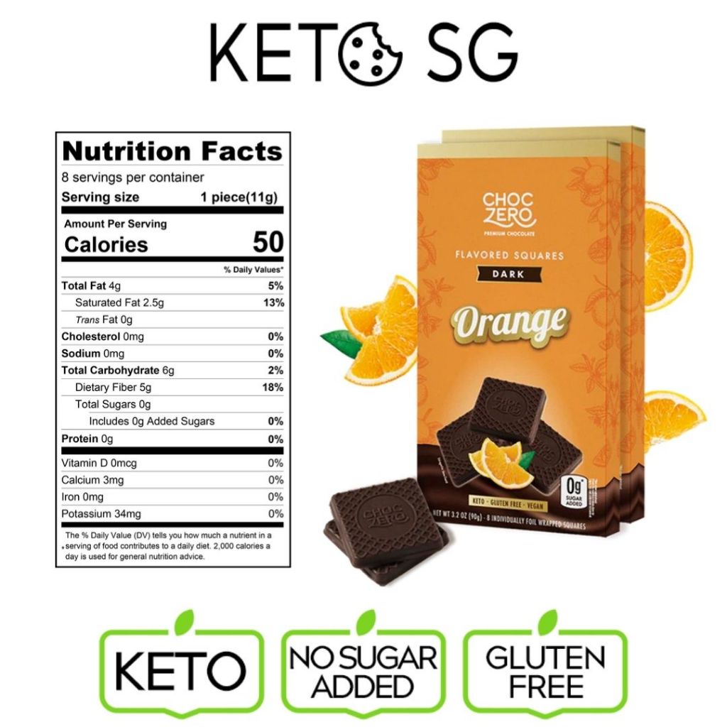 ChocZero Keto Milk Dark White Chocolate Squares 70% 92% Peppermint