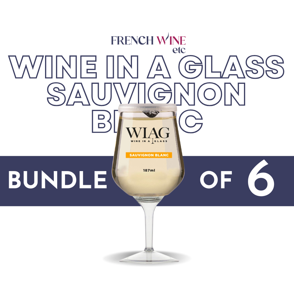 Bundle of 6 - WIAG - Wine In A Glass - 187ml - Sauvignon Blanc White ...