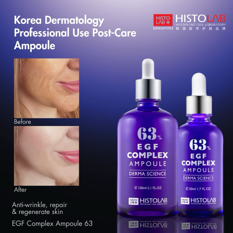 HISTOLAB EGF Complex Ampoule 63% Only ampoule for decreasing