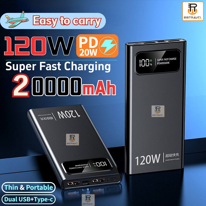 PD 120W ultrathin power bank front view