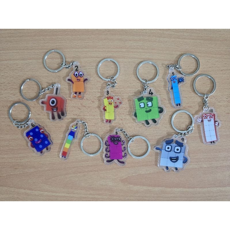 Numberblocks keychains | Shopee Singapore