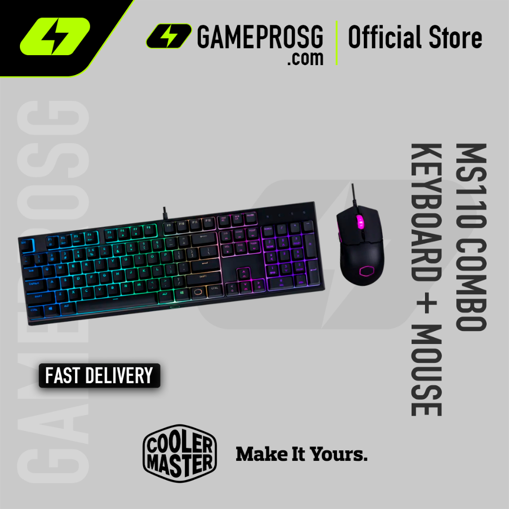Cooler Master MS110 RGB Mechanical Gaming Keyboard with Mouse | Shopee ...