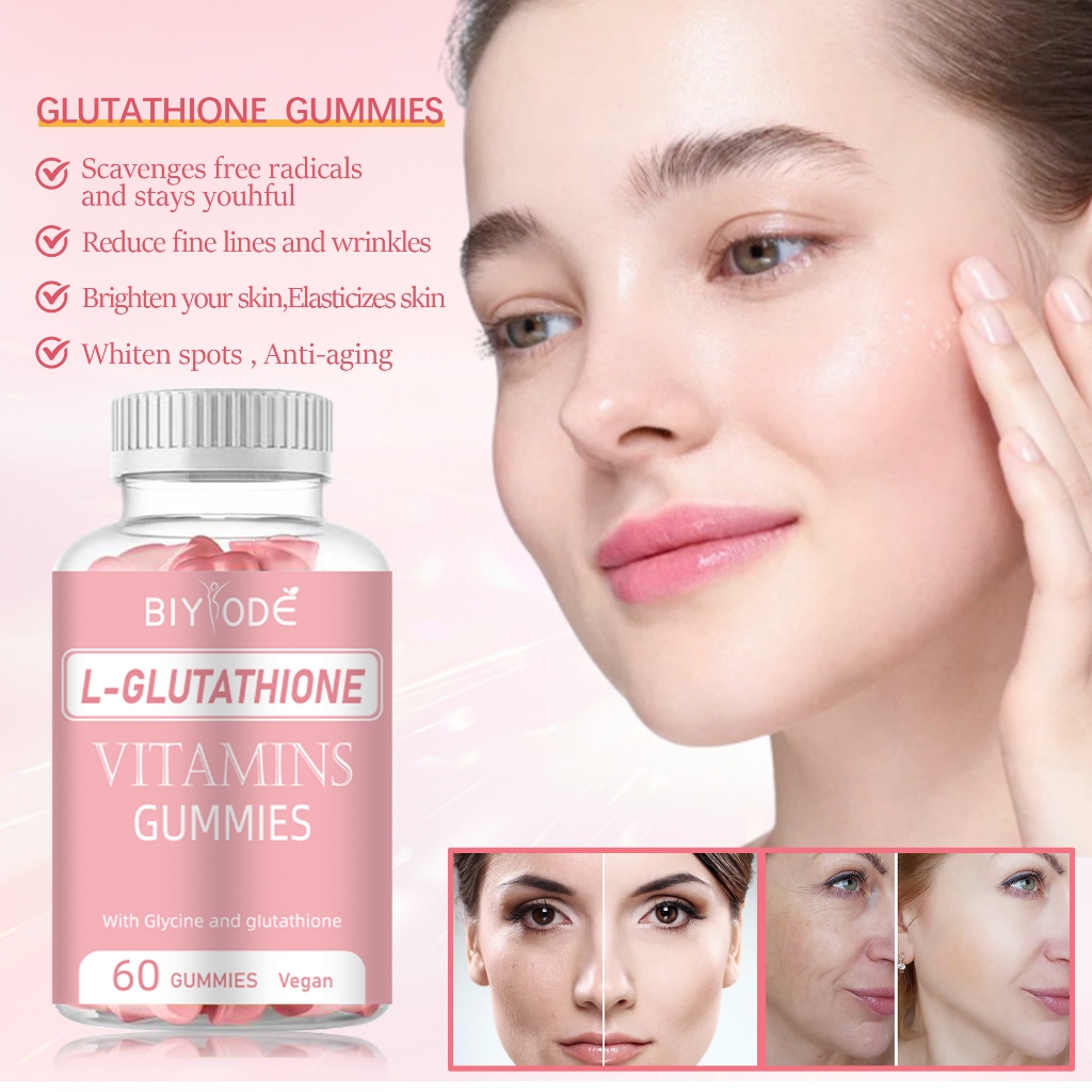 BIYODE Glutathione Whitening Gummies/Skin Beauty/Anti-Aging Skin  Brightening Biotin Vitamin c | Shopee Singapore