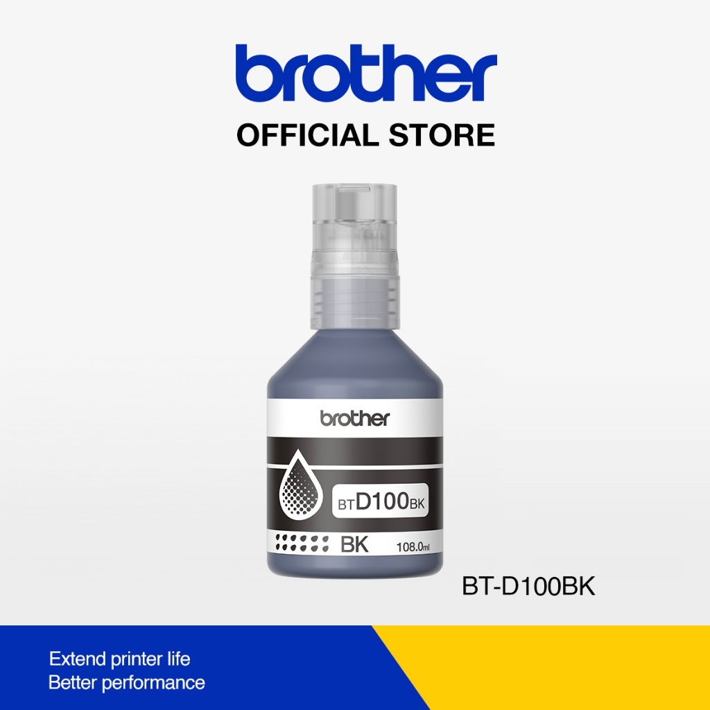 Brother BT-D100 Cyan / Magenta / Yellow / Black Original Ink Bottles ...