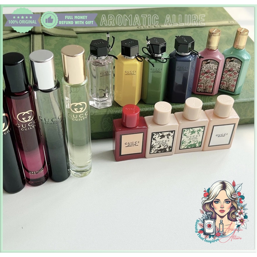 Gucci Flora Perfume Gift Set 14 in 1 (14 x 5ml) | Shopee Singapore