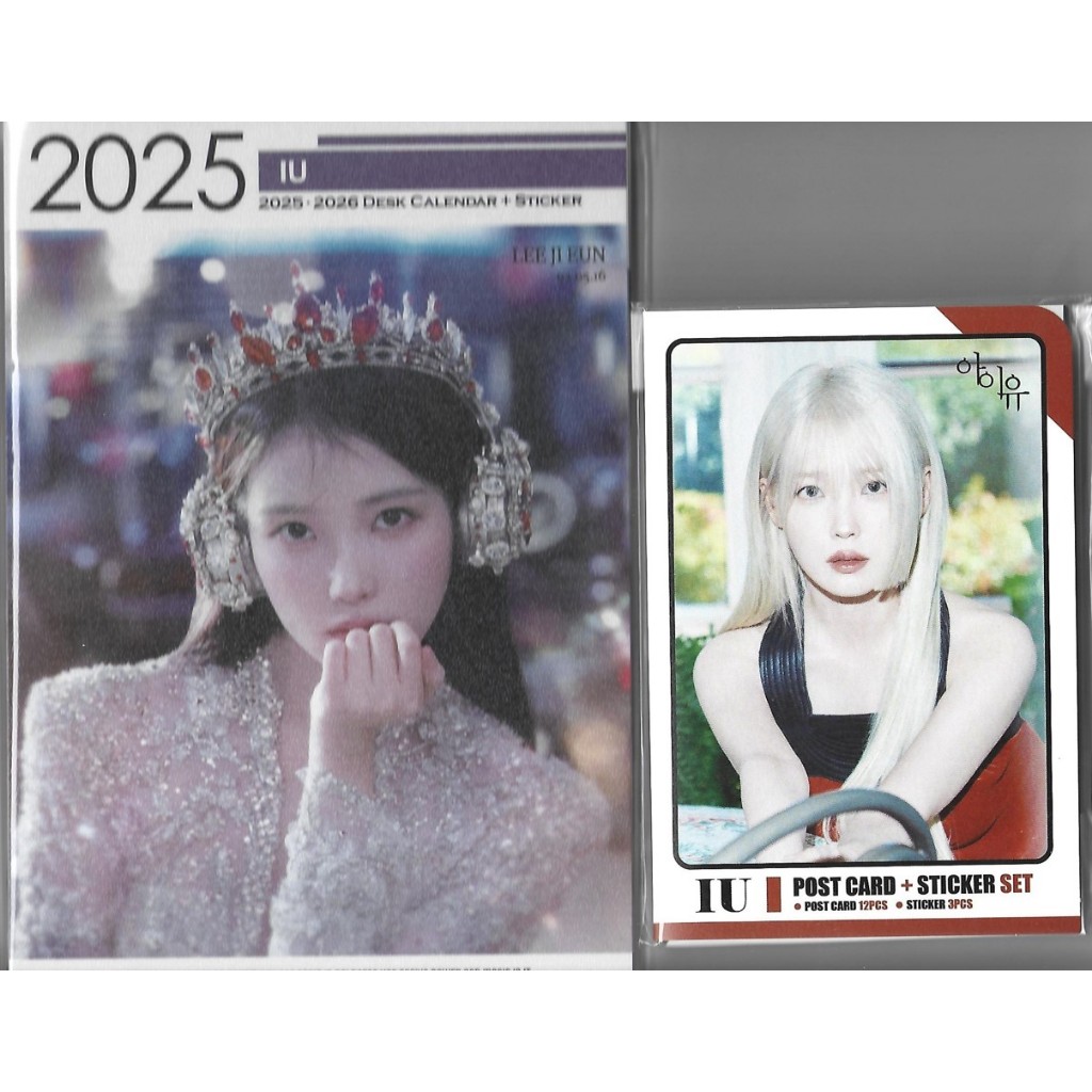 IU Photo Calendar Year 2025 & 2026+[Post Card Set] KACTOR/KPOP