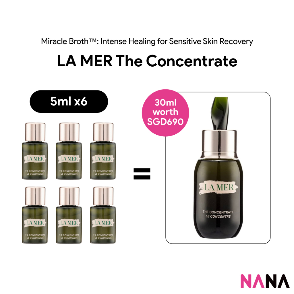 LA MER THE CONCENTRATE トライアル　サンプル３点セット LAMER/LA MER The Concentrate Sample Pack (5ml x 6/3) | Shopee