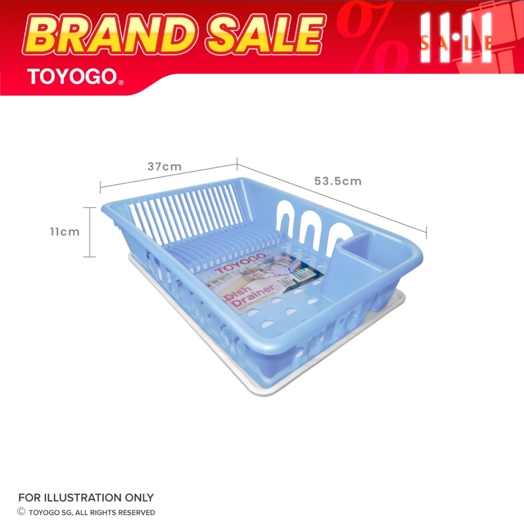 Toyogo 4811 4812 Dish Drainer with Tray Shopee Singapore