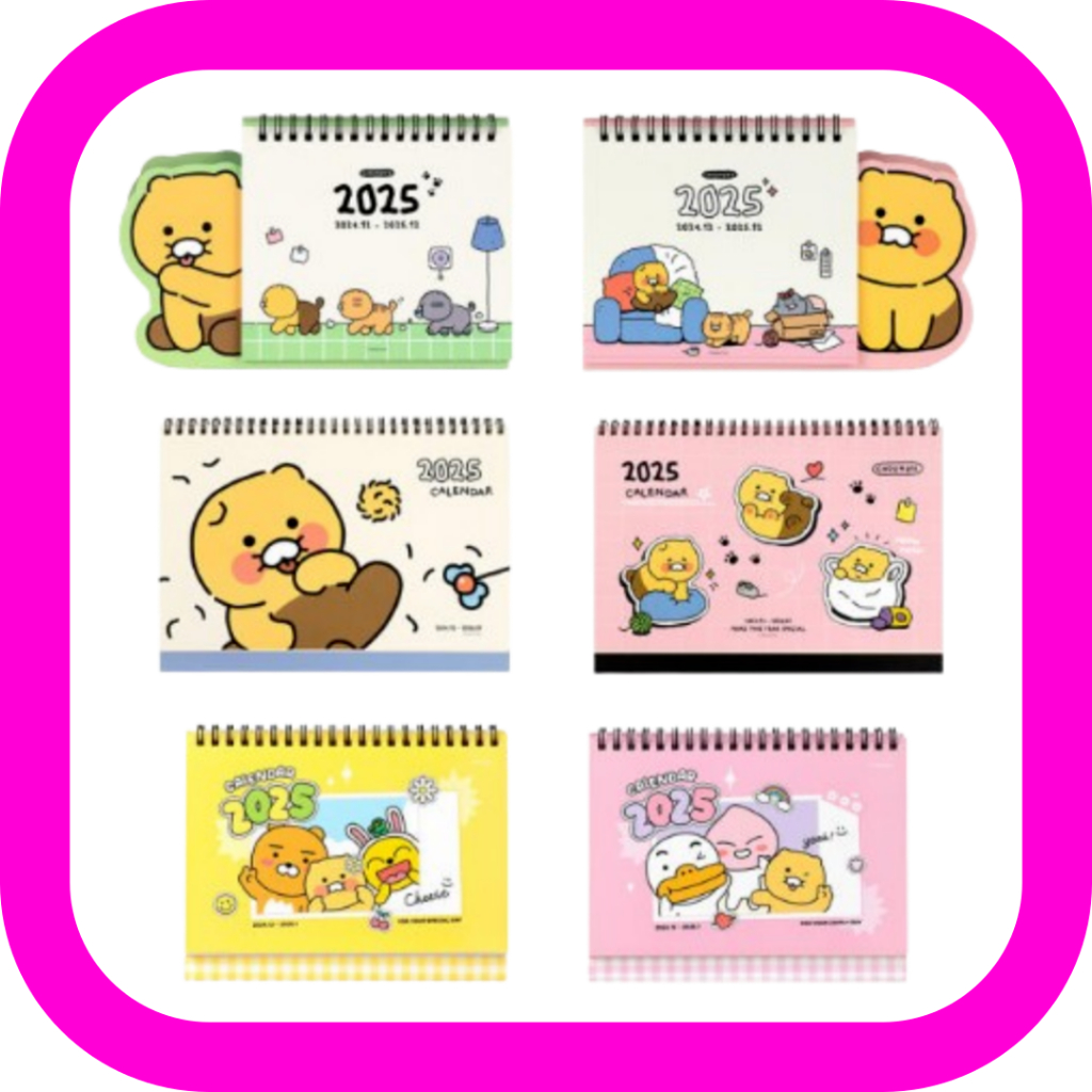 [KAKAO FRIENDS] 2025 Desk Calendar with Sticky notes / New Year Daily