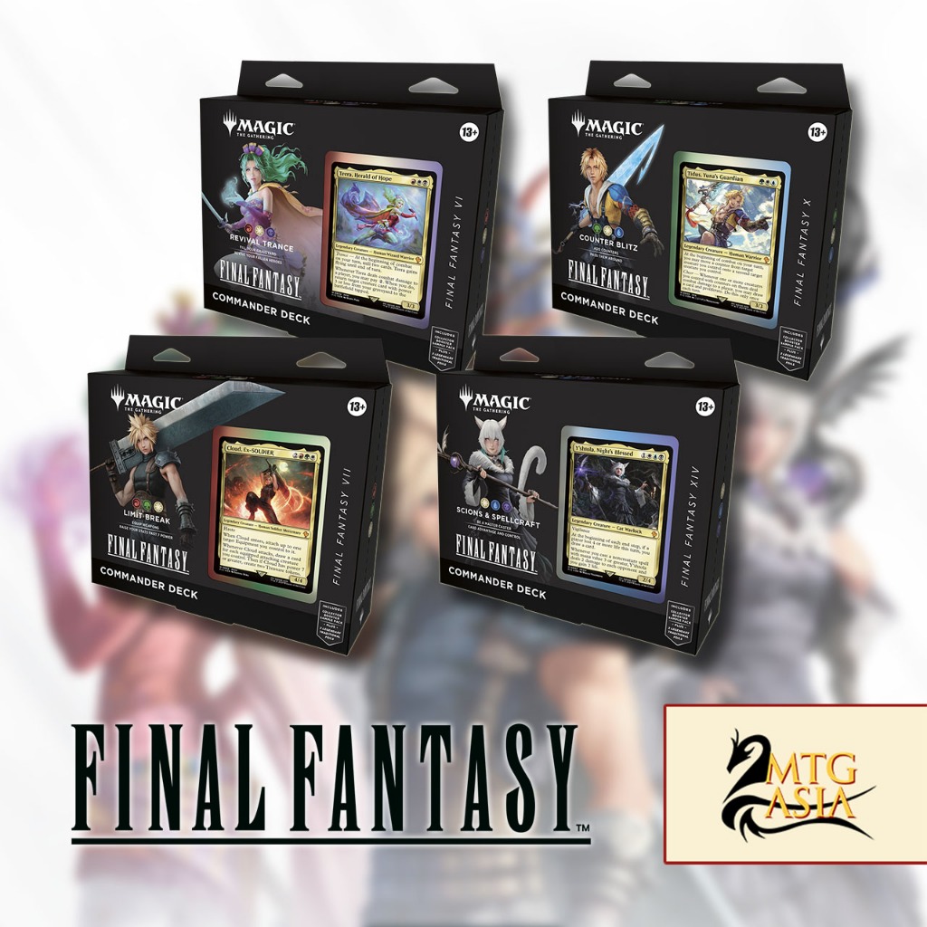 Final Fantasy Commander Decks Set of 4 English Magic the Gathering MTG-ASIA  Sealed | Shopee Singapore