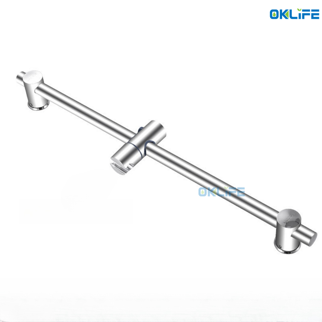 304 stainless steel shower rod shower base clip-on shower head track non-slip with tray adjustable shower head view 3