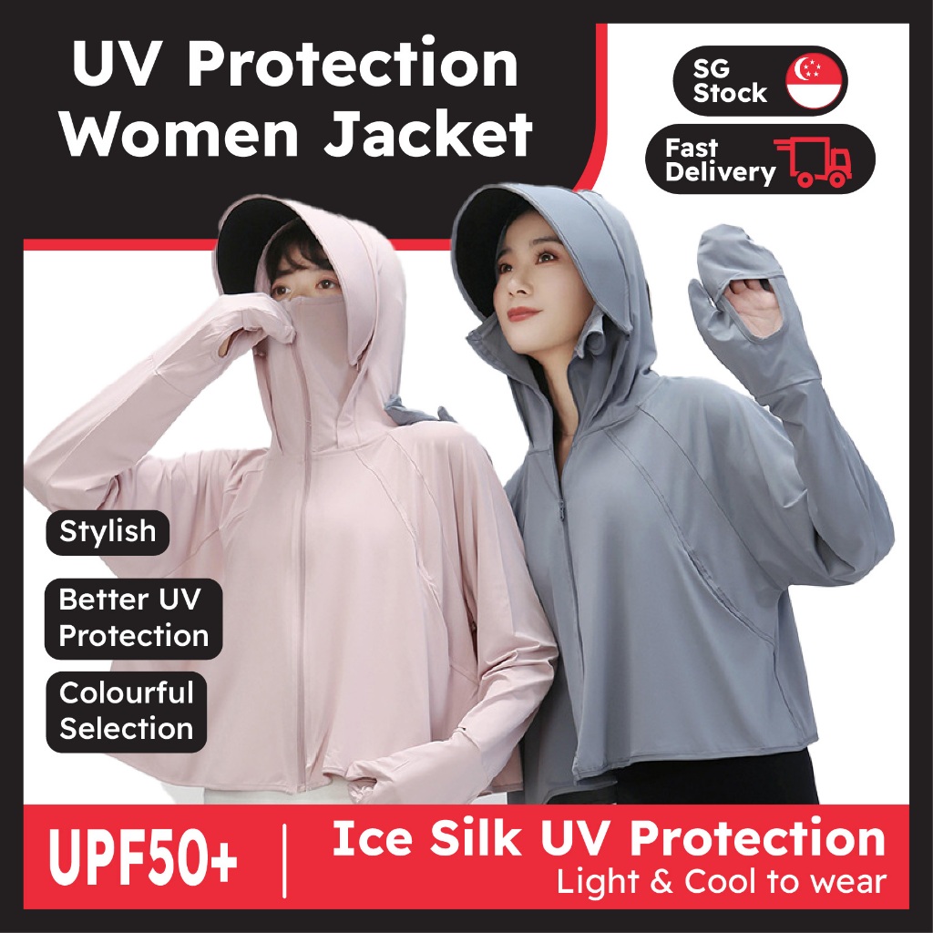 Trendy Ice-Silk UPF50 Sun Protection Woman Jacket Colourful Selection ...