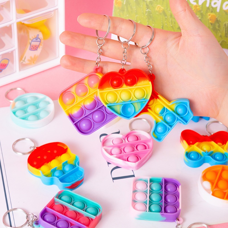 [SG Ready Stock] Cute Cartoon Pop It Keychain | Kids Gifts Baby Goodies ...