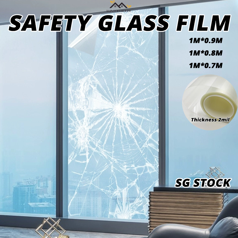 {SG} 2Mil Safety Glass Film Window Film Sticker Protective Film ...