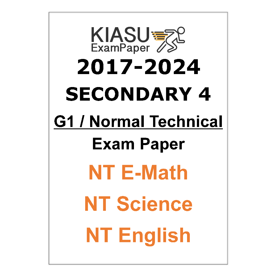 2017- 2022 2023 2024 Secondary 4 Sec 4 G1 General 1 Normal Technical NT E Math Science English ...