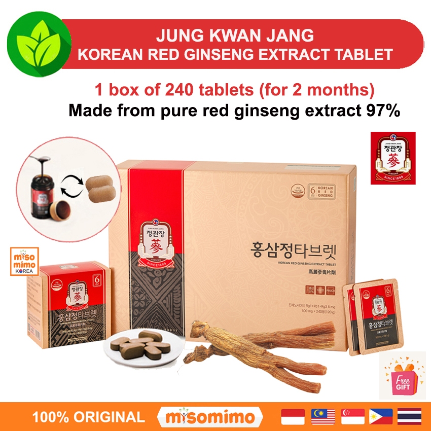 ️READY ️ JUNG KWAN JANG Korean Red Ginseng Extract Tablet 240 pcs ...