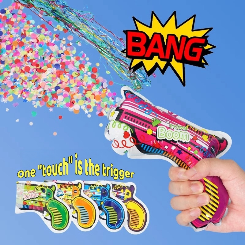 【SG Stock】Party Popper Inflatable Gun Hand-Held Toys Party Supplies ...