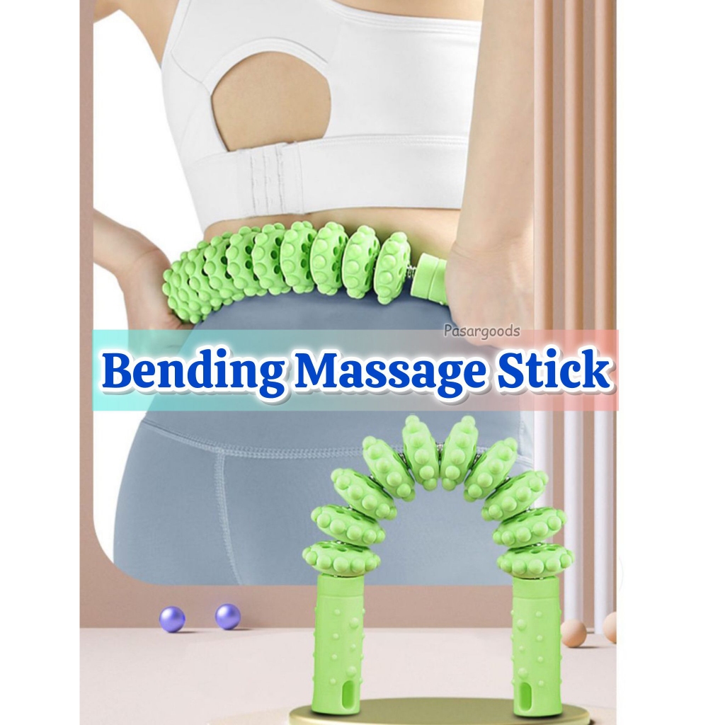Spiked roller stick with ten rolling wheels, bionic contact points ...