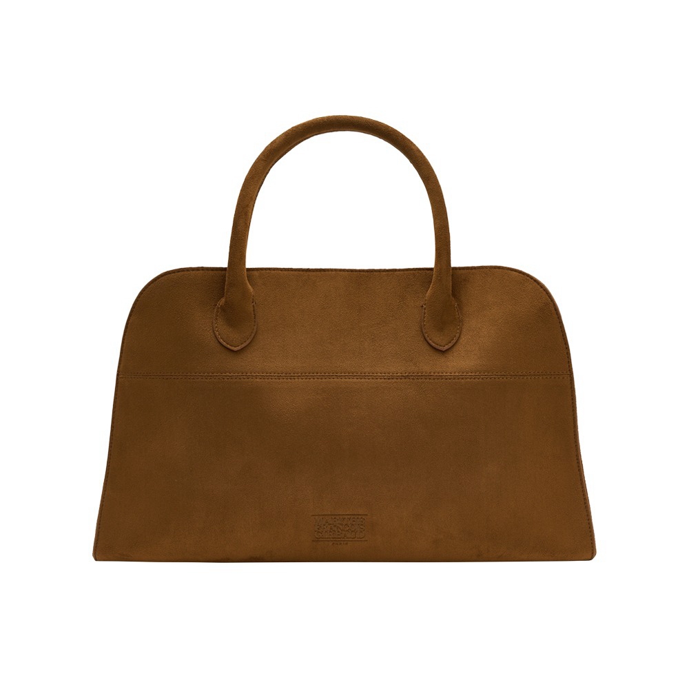 ☆Marithe + Francois Girbaud☆ CLASSIC LOGO SUEDE TOTE BAG c CLASSIC LOGO SUEDE TOTE BAG camel - MARITHE FRANCOIS GIRBAUD