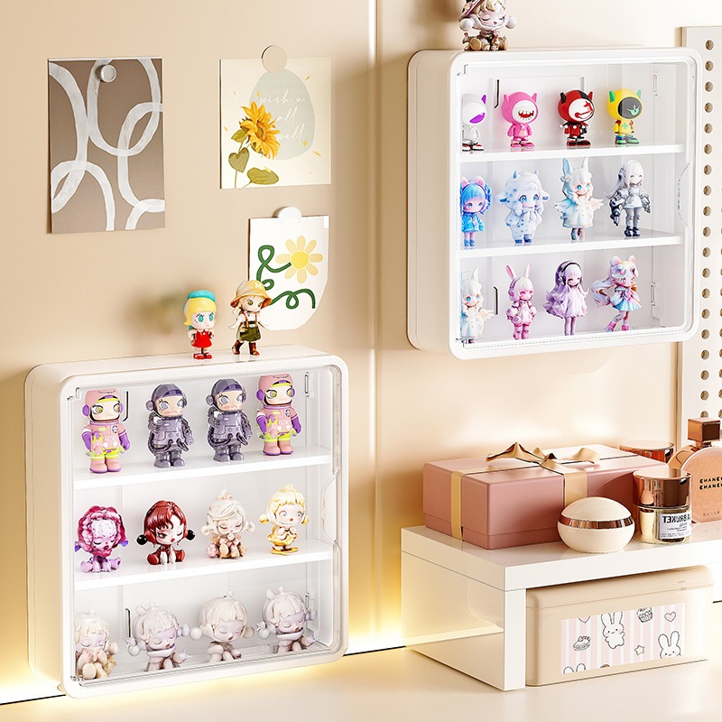 Wall Mounted Popmart Display Box 3 Layers Display Box Blind Box Display ...