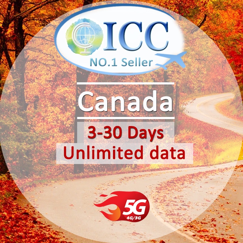 ICC_Canada 3-30 Days Unlimited Data SIM Card/Prepaid SIM Card(Daily ...