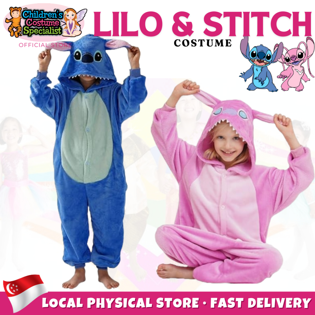 lilo-and-stitch-children-animal-onesie-pajamas-kids-flannel-halloween