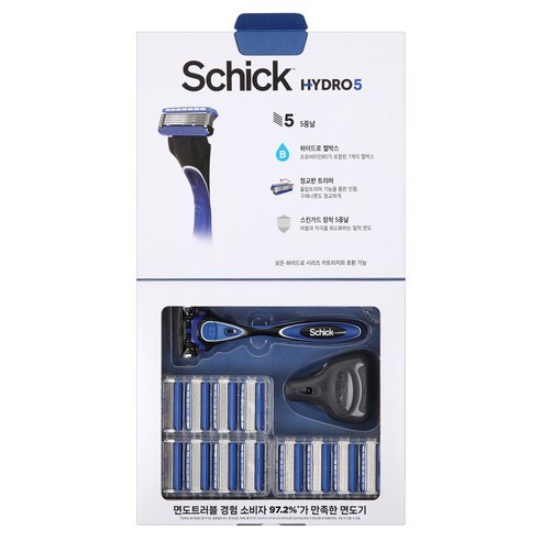 SCHICK HYDRO 5 Razor Shaver Safe Blade with Flip Trimmer for Mustache ...