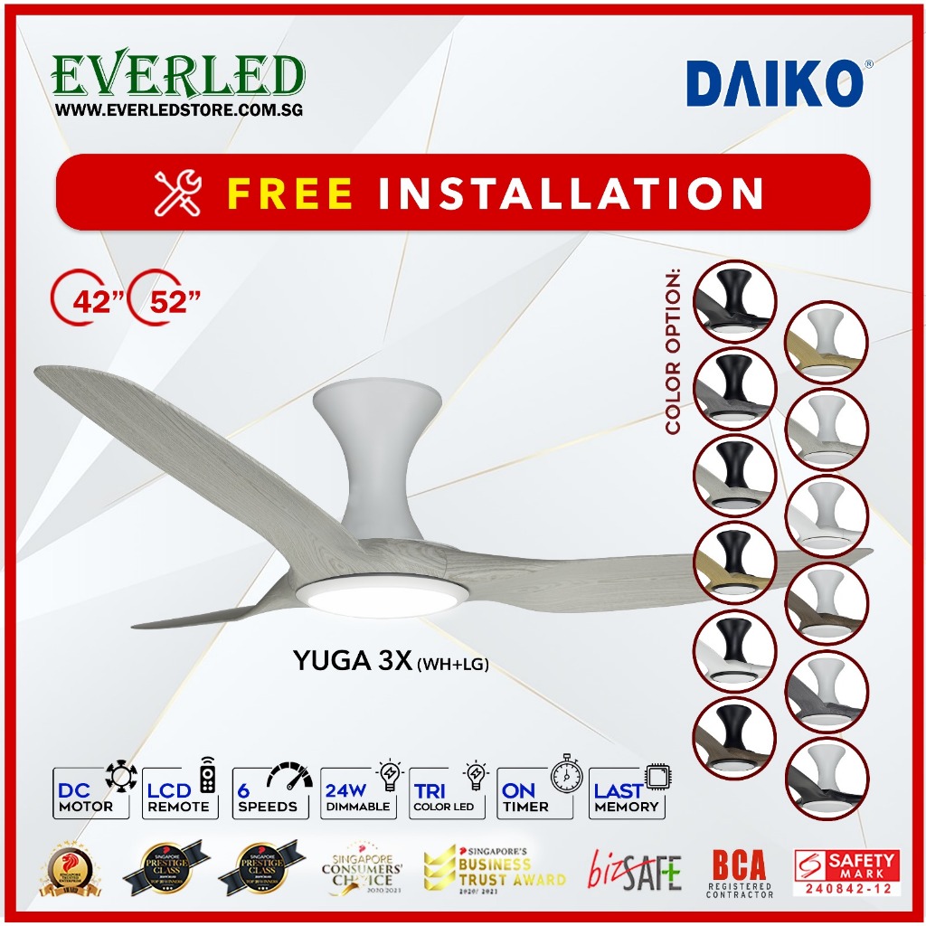 FREE INSTALLATION] DAIKO *FINEST* Yuga 3X 42