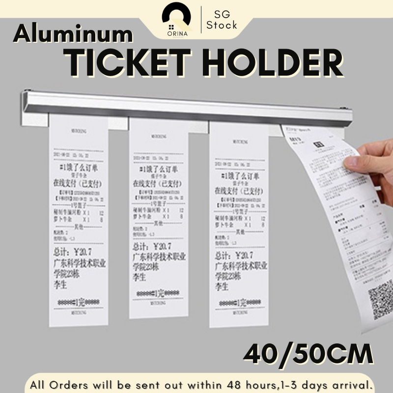 [SG] Ticket Holder Tab Bill Receipt Ticket Hanging Rack 40-60cm Order ...