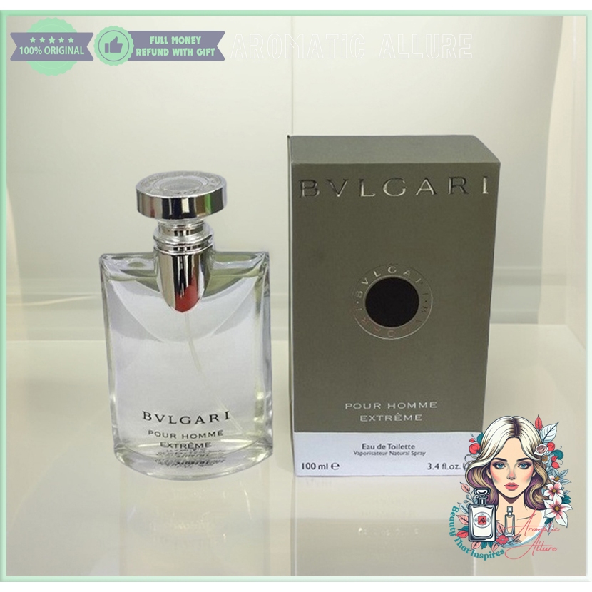 BVLGARI Pour Homme Extreme Eau de Toilette 100ml For Men | Shopee