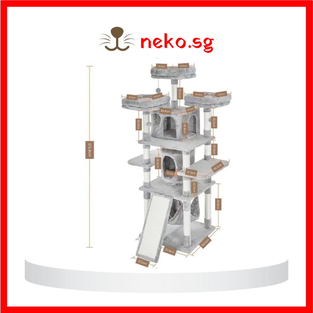 Luxury Cat Trees with Multi-Level Platforms, Sisal Scratching Posts ...