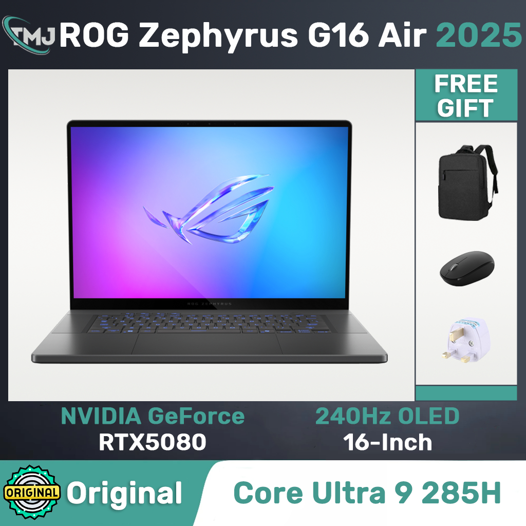 ASUS ROG Zephyrus G16 Air 2025 Ultra9 285H RTX5080 16inch 2.5K 240Hz ...